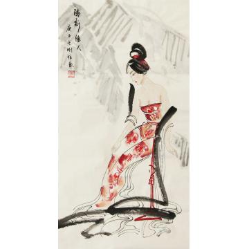 孙刚柱国画人物清新佳人字画之家