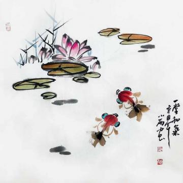 周小雨国画花鸟一堂和气字画之家