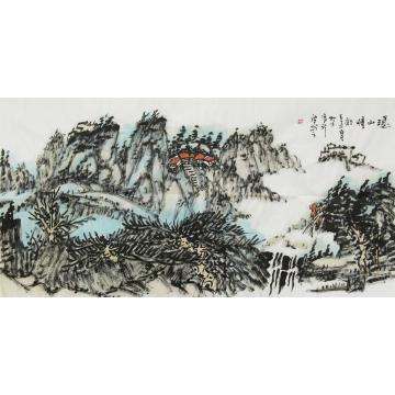 张新庆国画山水溪山情韵字画之家