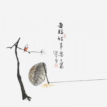 李迎春国画花鸟每临好事要三思字画之家