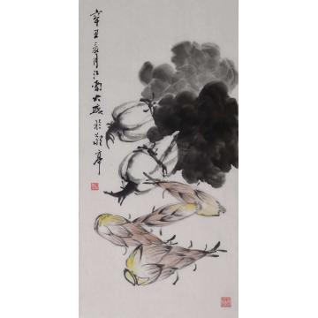 朱大成国画花鸟百财图字画之家