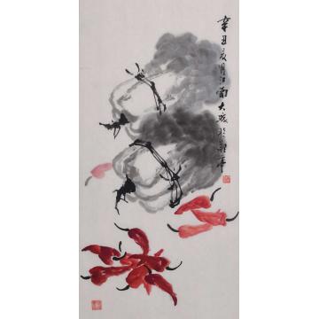 朱大成国画花鸟百财图字画之家