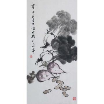 朱大成国画花鸟百财图字画之家