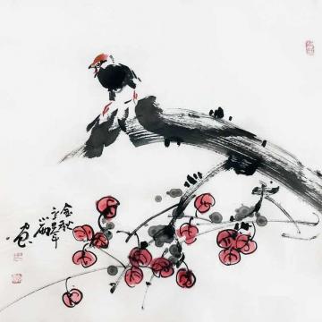 周小雨国画花鸟金秋字画之家