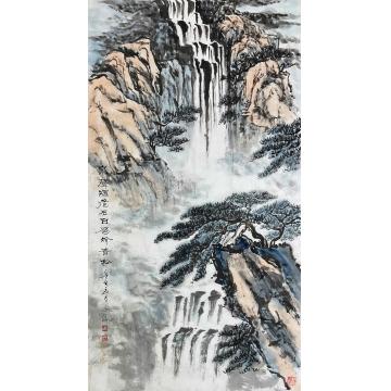 于子俊国画山水泉声咽危石字画之家