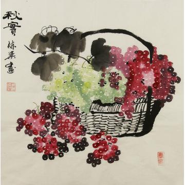 郭栋梁国画花鸟秋实字画之家