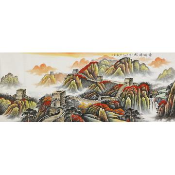 刘磊国画山水长城雄风字画之家