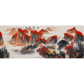 李章伟国画山水鸿运当头字画之家