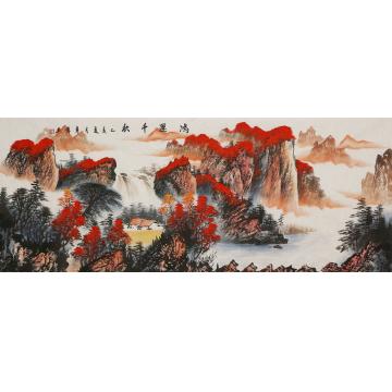 李章伟国画山水鸿运千秋字画之家
