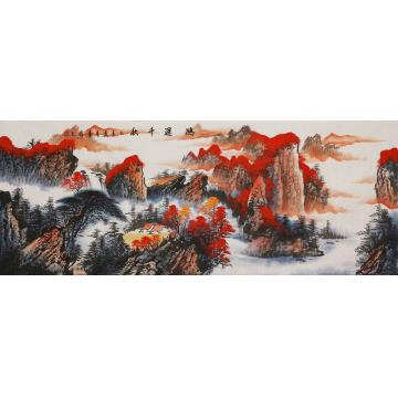 李章伟国画山水鸿运千秋字画之家