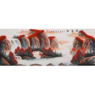 李章伟国画山水鸿运当头字画之家