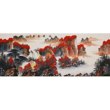 李章伟国画山水鸿运当头字画之家