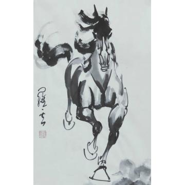 罗云国画动物一往无前字画之家