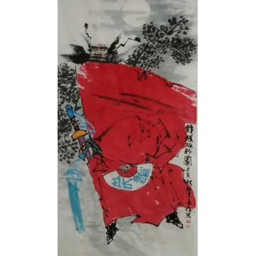 王长纯国画人物钟馗驱邪图字画之家