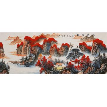 李章伟国画山水鸿运当头字画之家