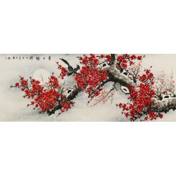 王颖国画花鸟喜上眉梢字画之家
