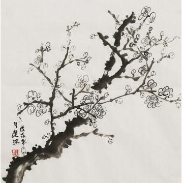 刘建波国画花鸟赠送：墨梅字画之家