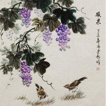 王连启国画花鸟硕果字画之家