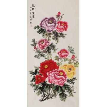 朱秋凤国画花鸟花开富贵字画之家
