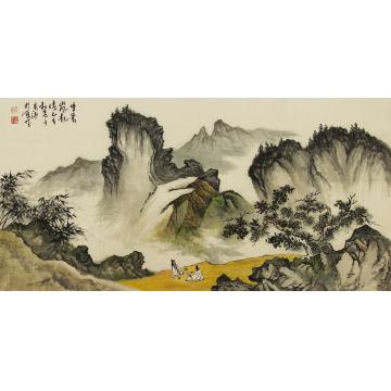 于恩沛国画山水坐看山风起字画之家