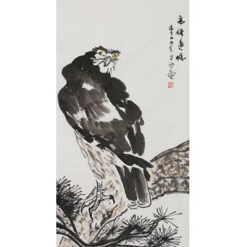 程芷怡国画动物高瞻远瞩字画之家