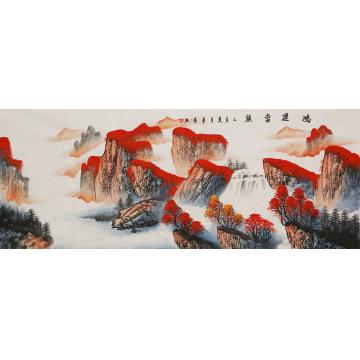 李章伟国画山水鸿运当头字画之家