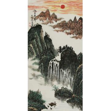 及绍勇国画山水旭日东升字画之家
