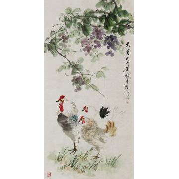 刘彦彬国画花鸟大吉字画之家