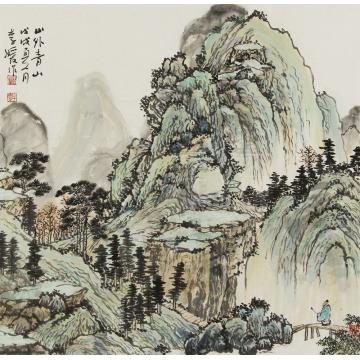 李媛国画山水山外青山字画之家