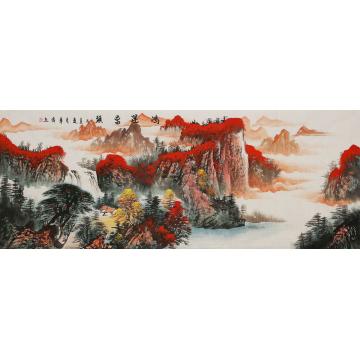 李章伟国画山水鸿运当头字画之家