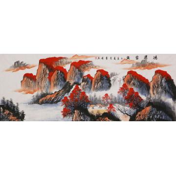 李章伟国画山水鸿运当头字画之家