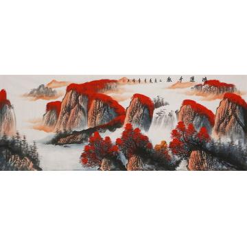 李章伟国画山水鸿运千秋字画之家