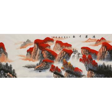 李章伟国画山水鸿运千秋字画之家