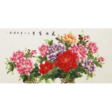 朱秋凤国画花鸟花开富贵（退）字画之家