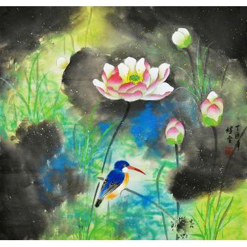 朱煜全国画花鸟荷字画之家