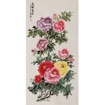 朱秋凤国画花鸟花开富贵字画之家