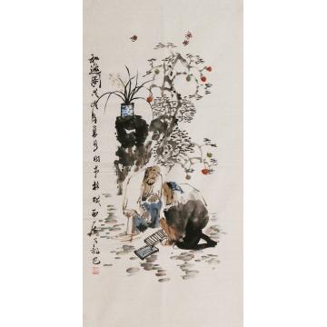 周佳惠国画人物和逸图字画之家