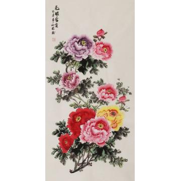 朱秋凤国画花鸟花开富贵字画之家