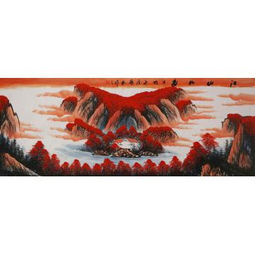 张茂林国画山水江山如画字画之家