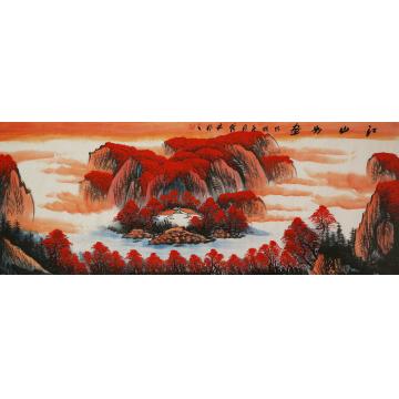 张茂林国画山水江山如画字画之家