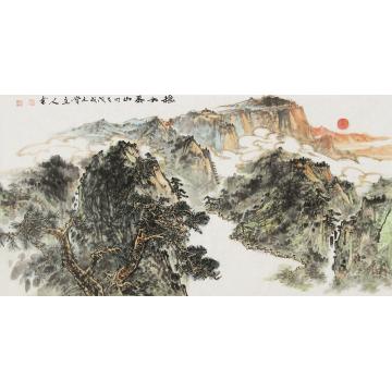 张继博国画山水稳如泰山字画之家