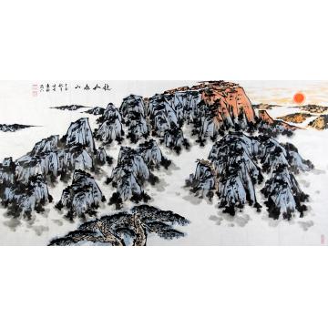 李延生国画山水稳如泰山字画之家