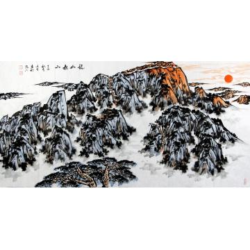 李延生国画山水稳如泰山字画之家