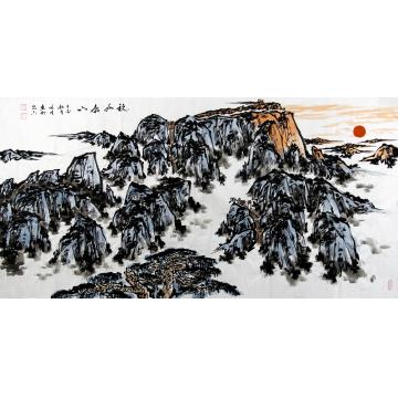 李延生国画山水稳如泰山字画之家