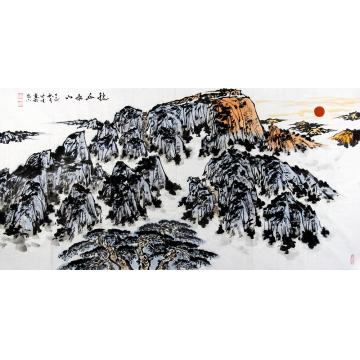 李延生国画山水稳如泰山字画之家