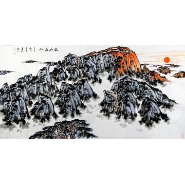 李延生国画山水稳如泰山字画之家