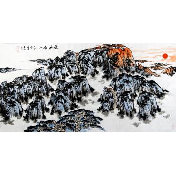 李延生国画山水稳如泰山字画之家