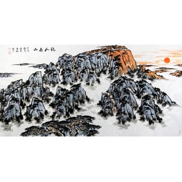 李延生国画山水稳如泰山字画之家