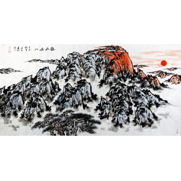 李延生国画山水稳如泰山字画之家