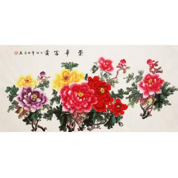 朱秋凤国画花鸟荣华富贵字画之家